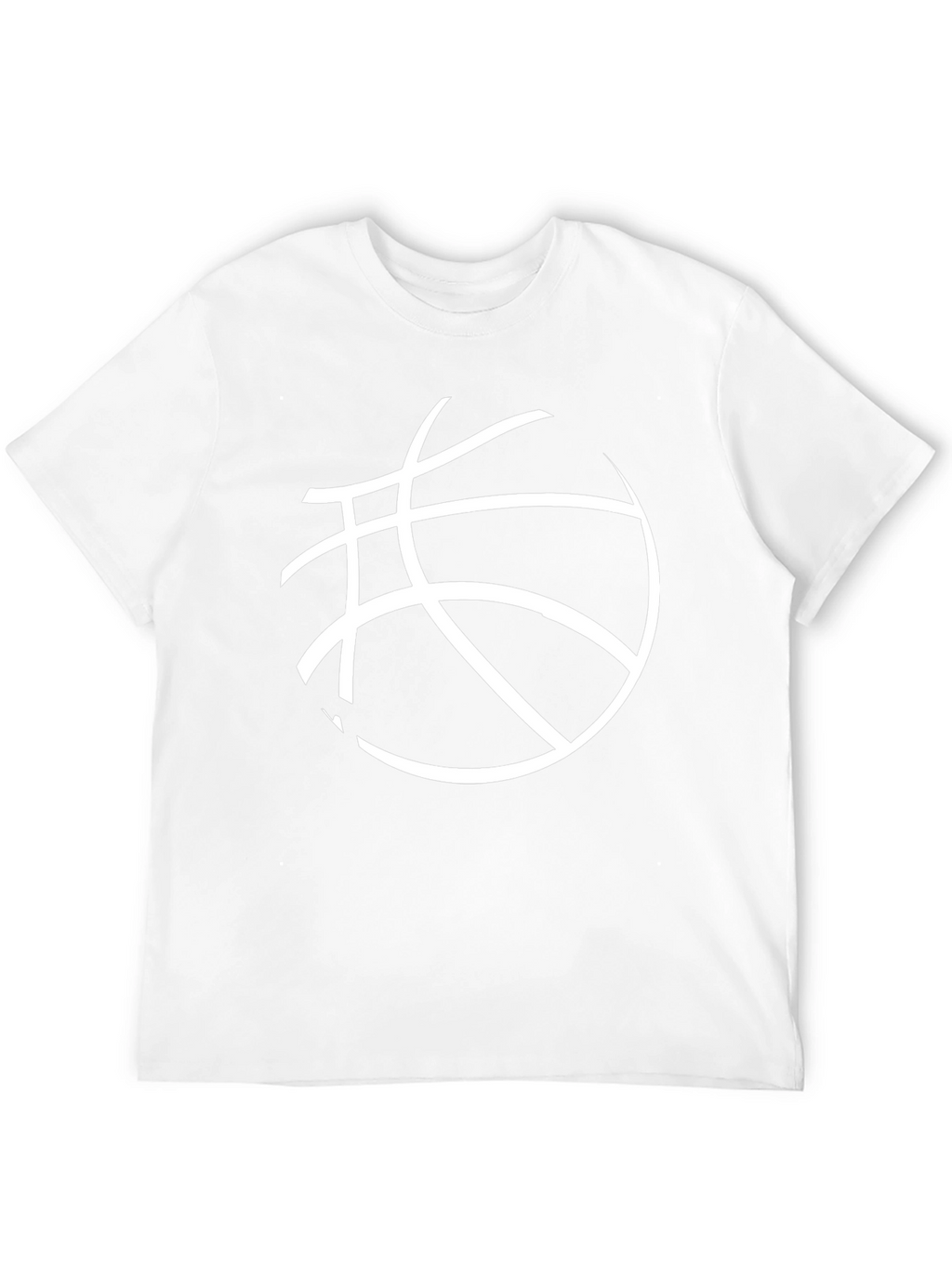 Basketball Graphic Tee - Black Cotton Blend