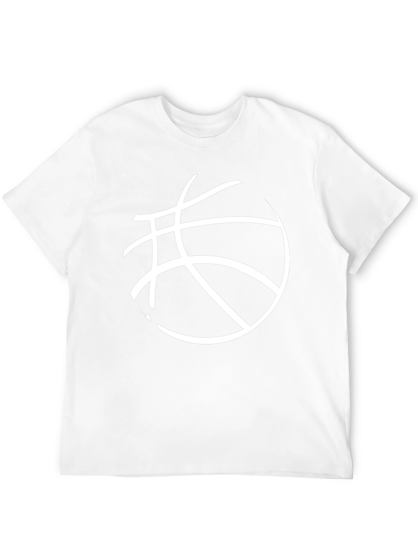 Basketball Graphic Tee - Black Cotton Blend
