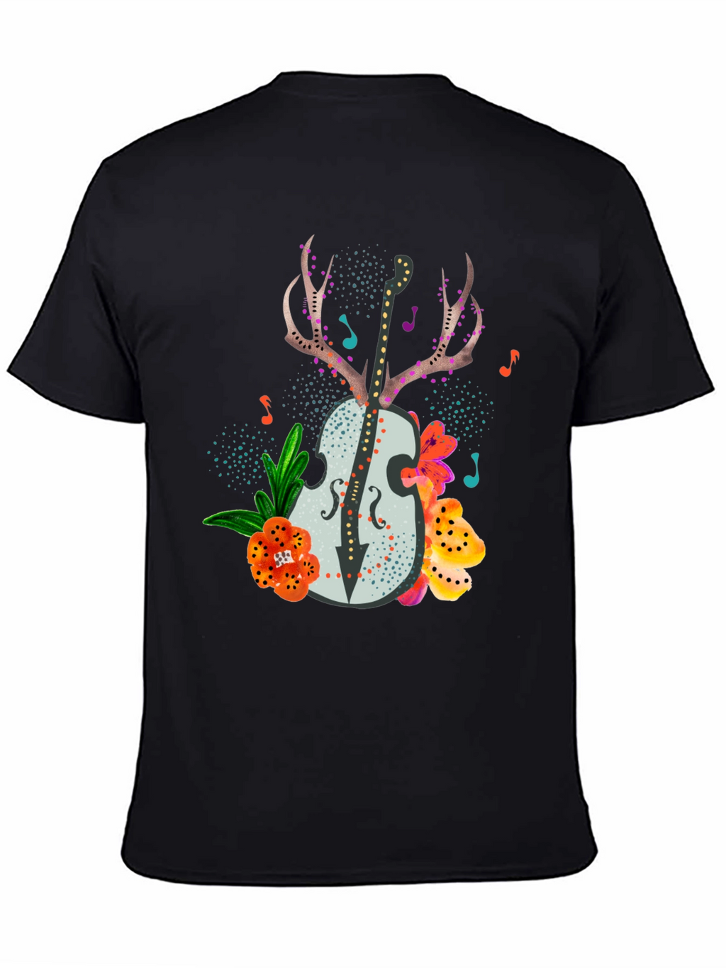 Floral Guitar Graphic Tee