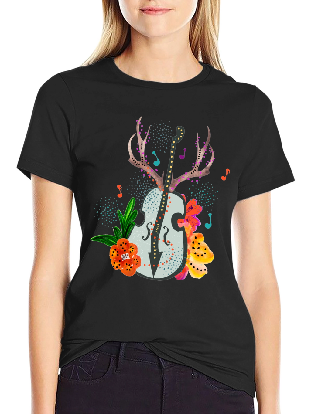 Floral Guitar Graphic Tee