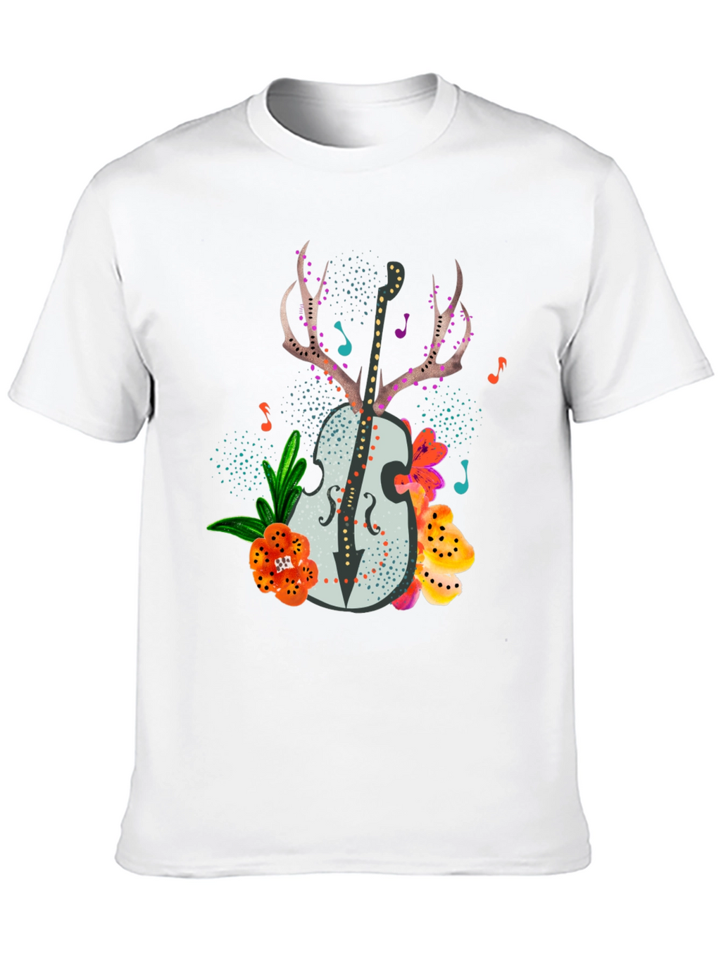 Floral Guitar Graphic Tee