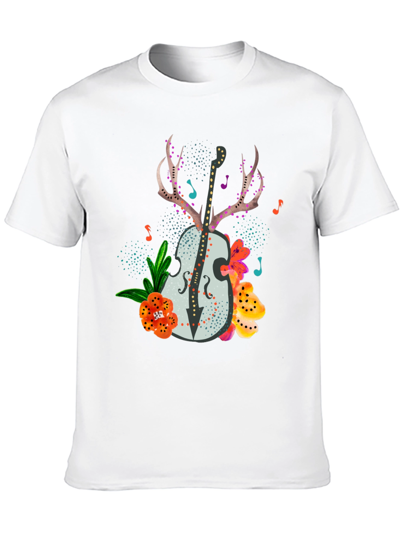 Floral Guitar Graphic Tee