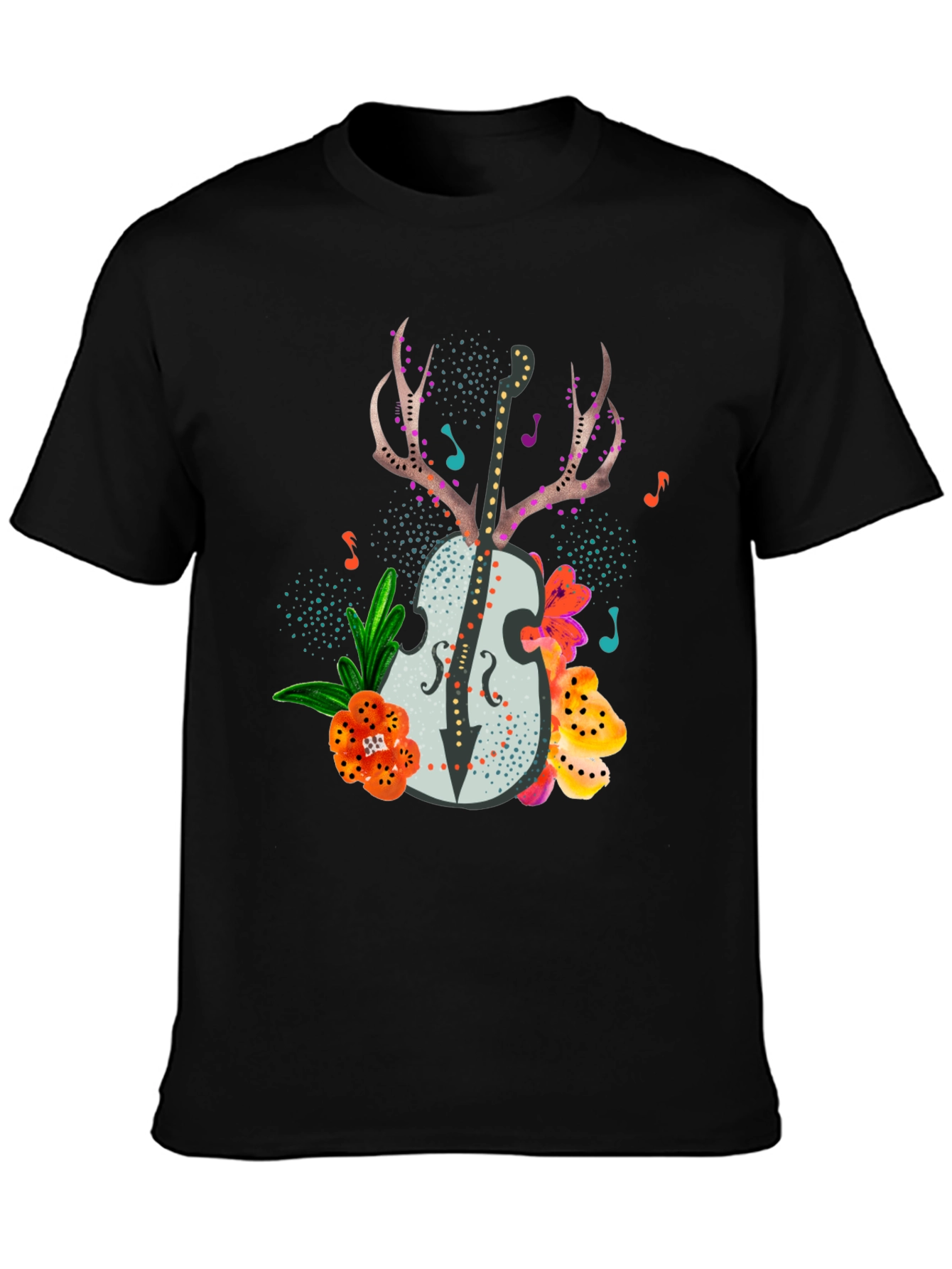 Floral Guitar Graphic Tee