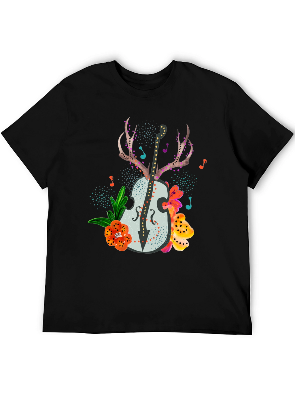 Floral Guitar Graphic Tee