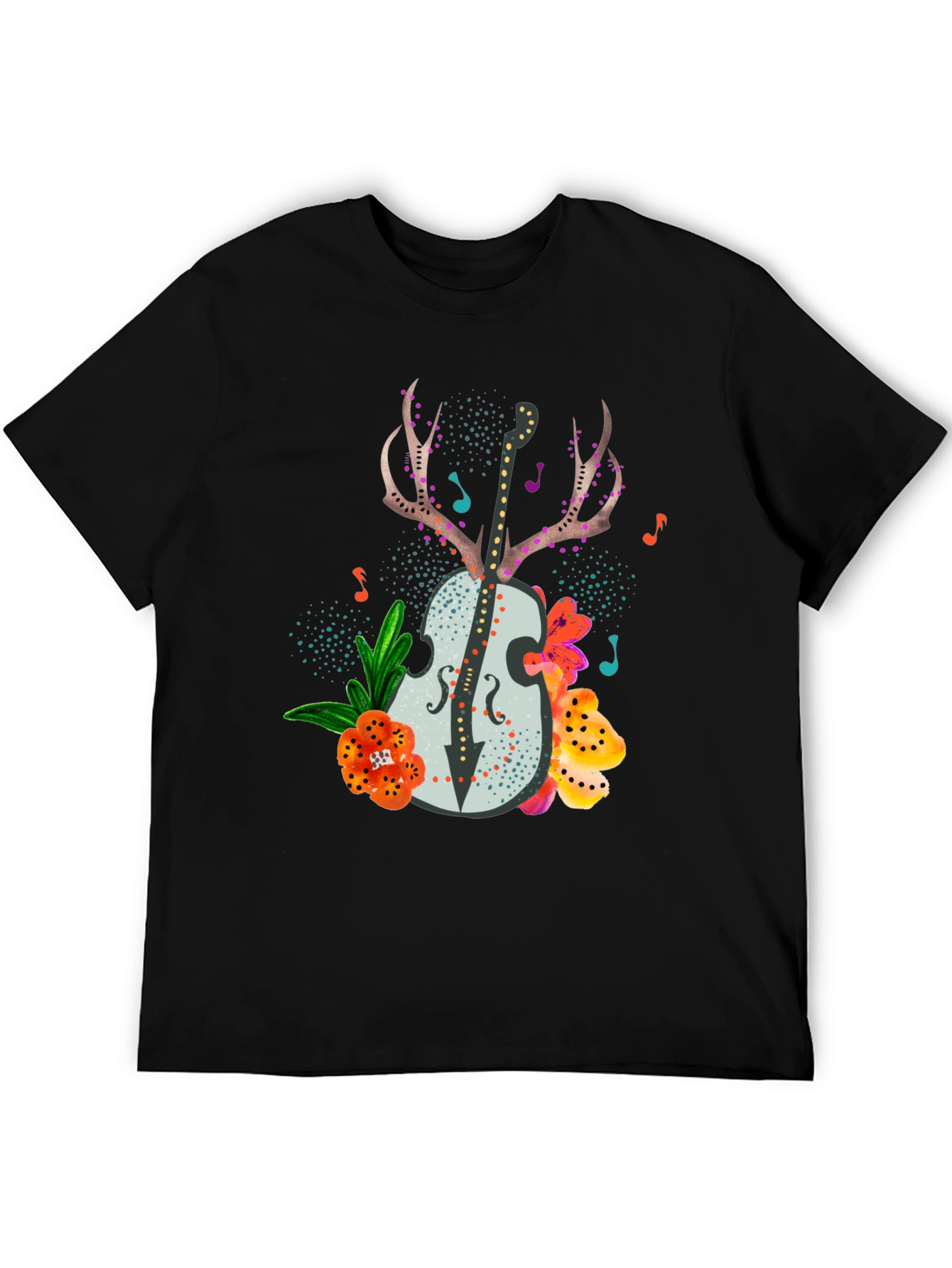 Floral Guitar Graphic Tee
