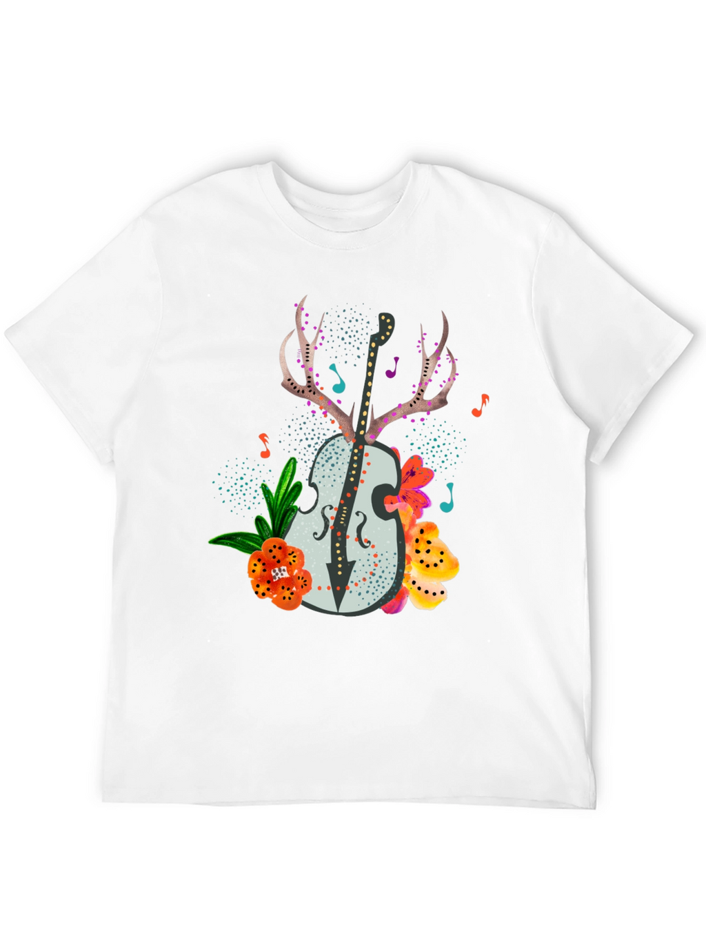 Floral Guitar Graphic Tee