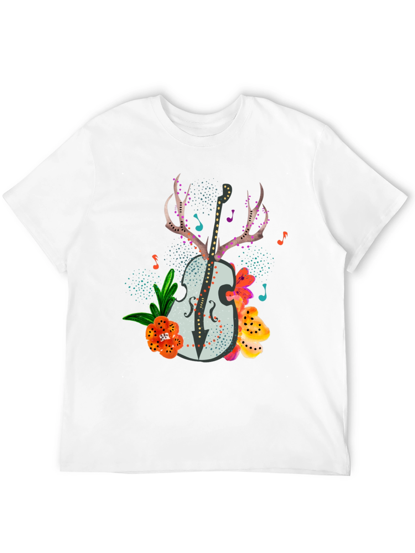 Floral Guitar Graphic Tee