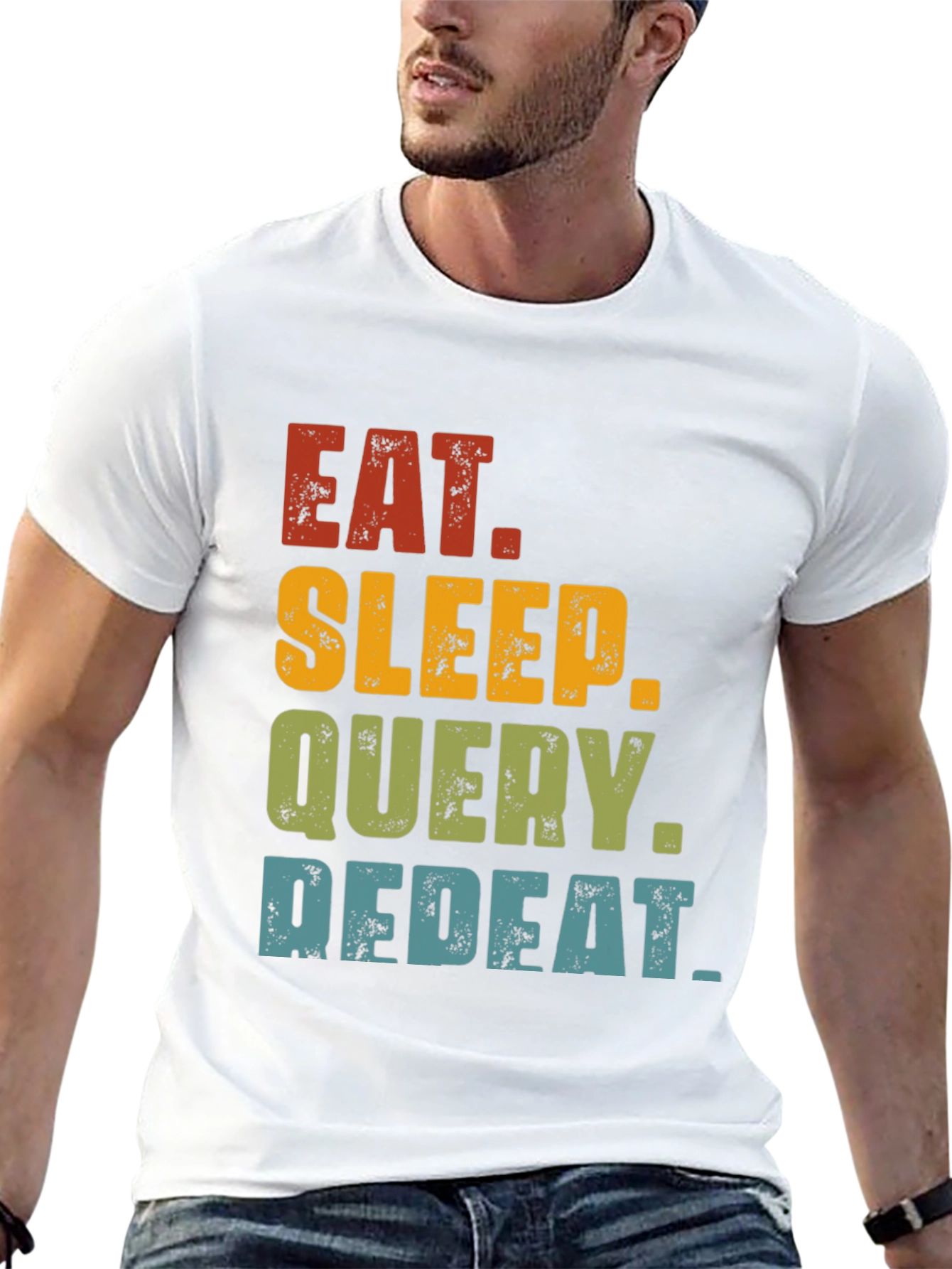 Eat Sleep Query Repeat T-Shirt - Programmer Gift