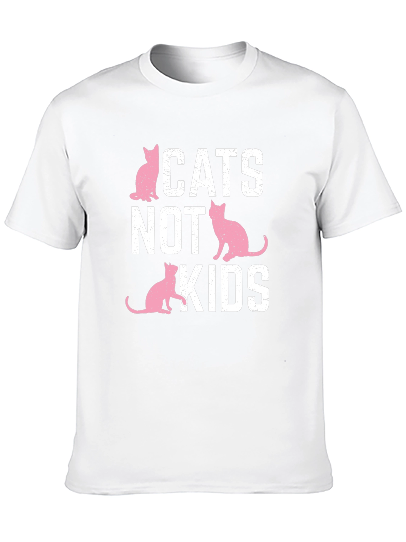 Cats Not Kids T-Shirt - Funny Cat Lover Tee
