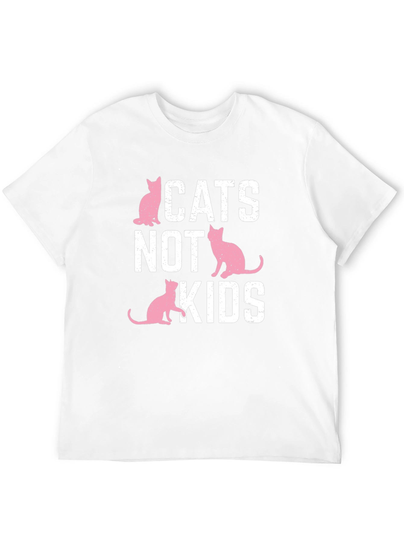 Cats Not Kids T-Shirt - Funny Cat Lover Tee
