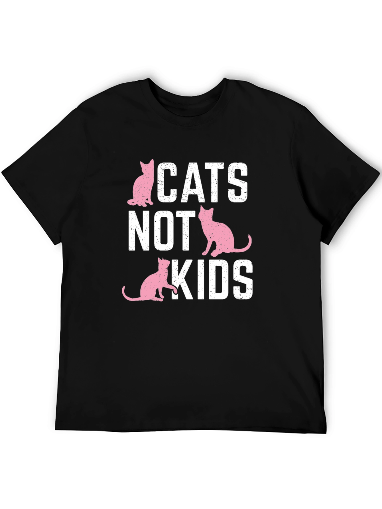 Cats Not Kids T-Shirt - Funny Cat Lover Tee