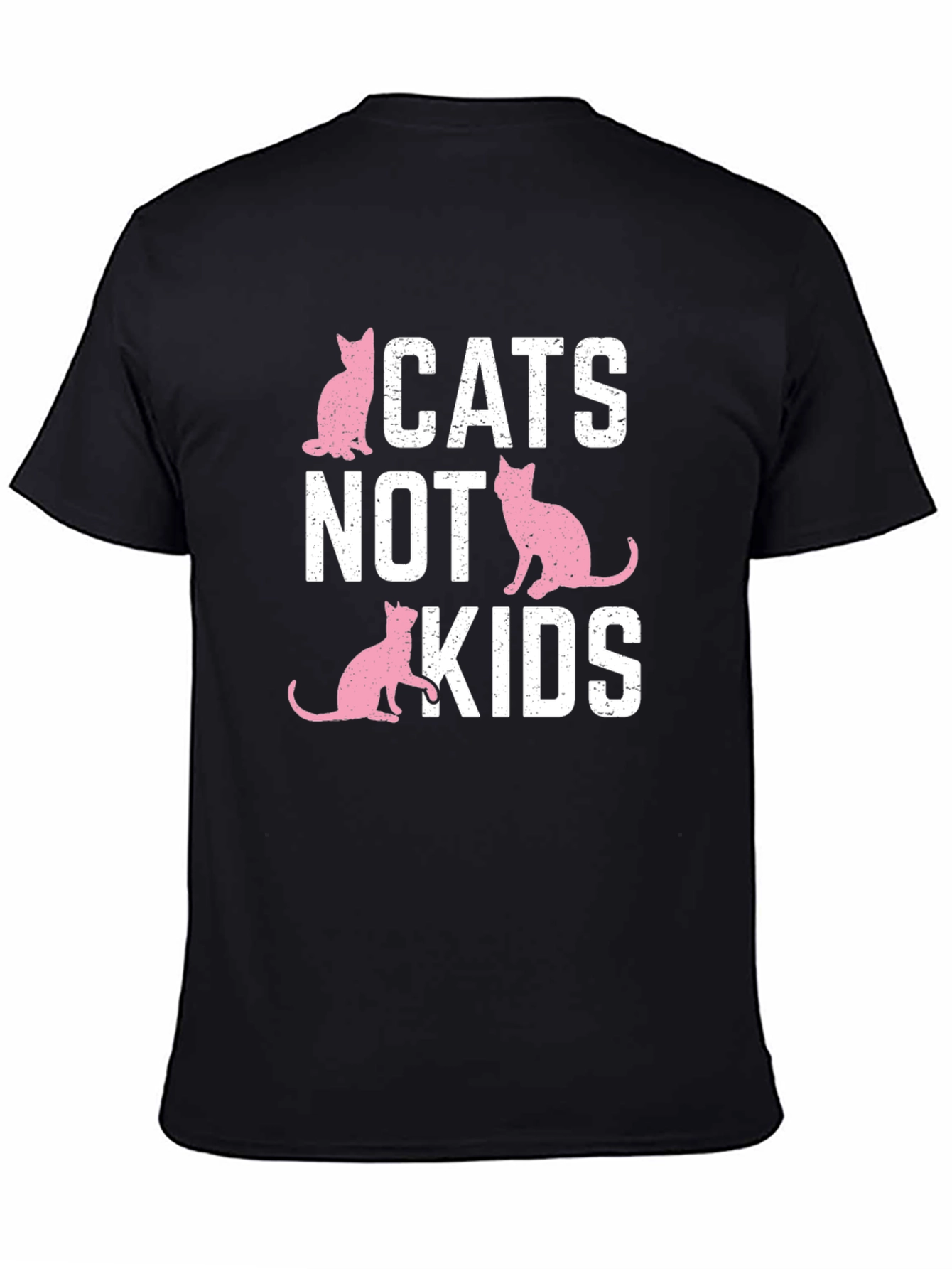 Cats Not Kids T-Shirt - Funny Cat Lover Tee