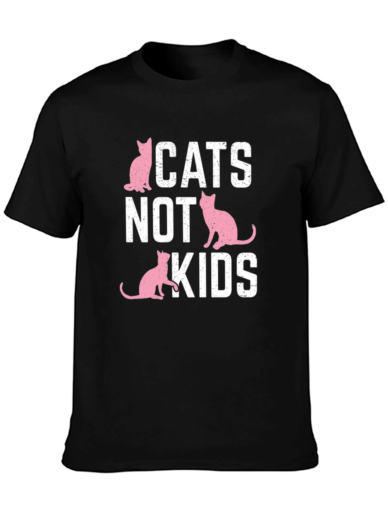 Cats Not Kids T-Shirt - Funny Cat Lover Tee