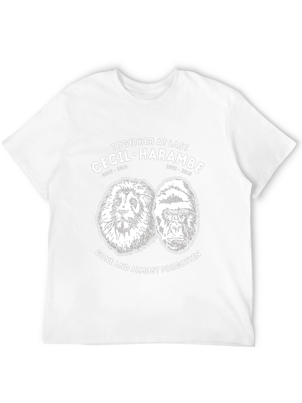 Cecil & Harambe Memorial Graphic T-Shirt