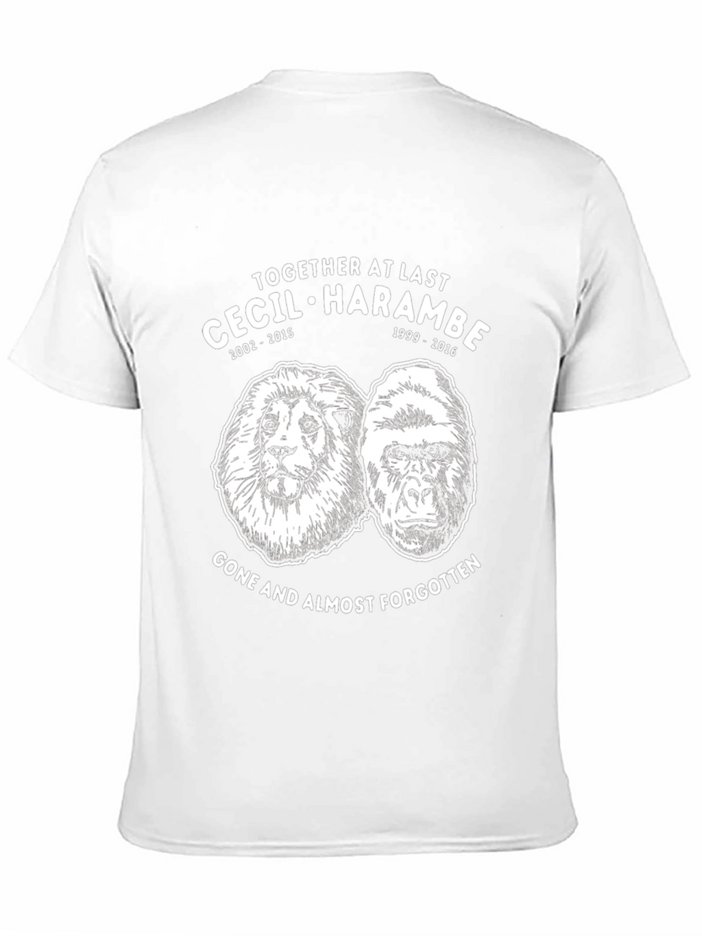 Cecil & Harambe Memorial Graphic T-Shirt