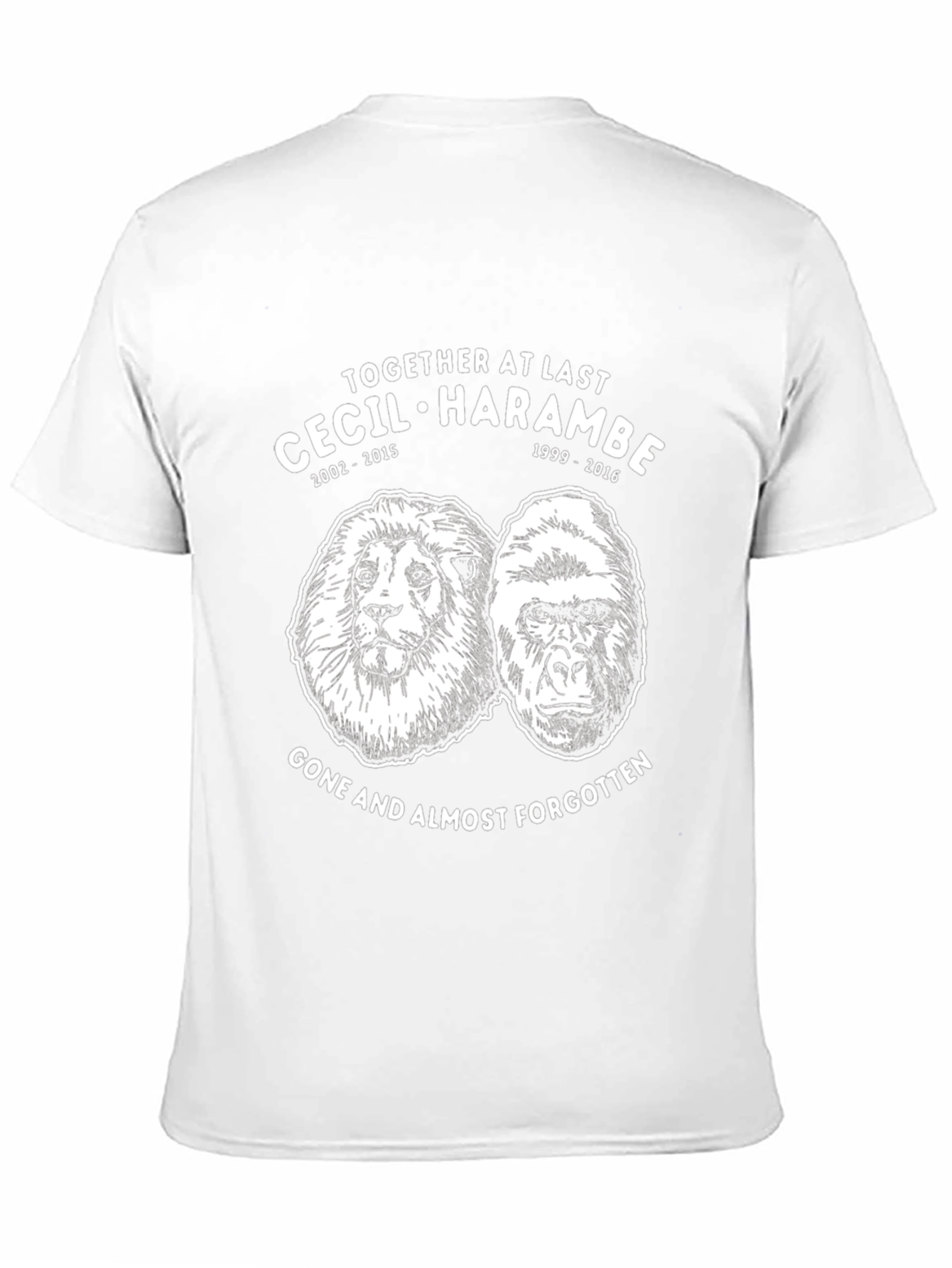 Cecil & Harambe Memorial Graphic T-Shirt