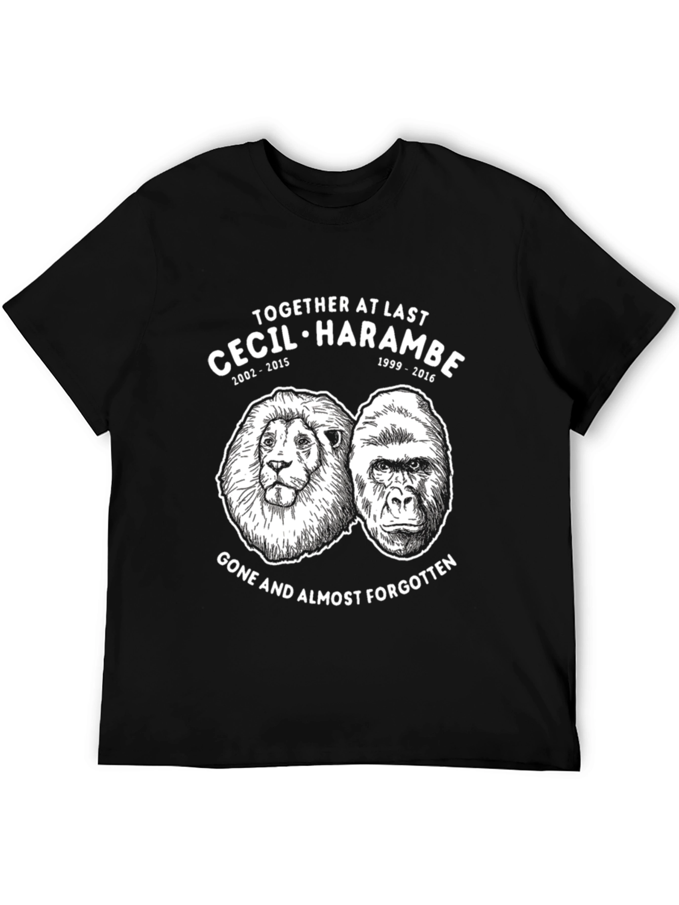 Cecil & Harambe Memorial Graphic T-Shirt