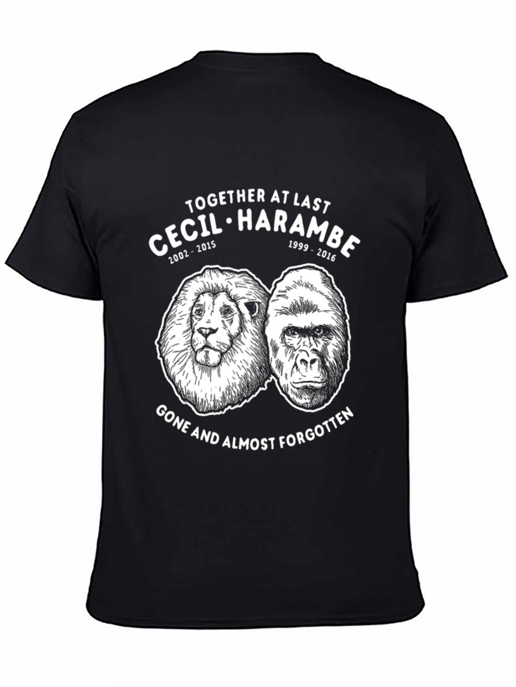 Cecil & Harambe Memorial Graphic T-Shirt