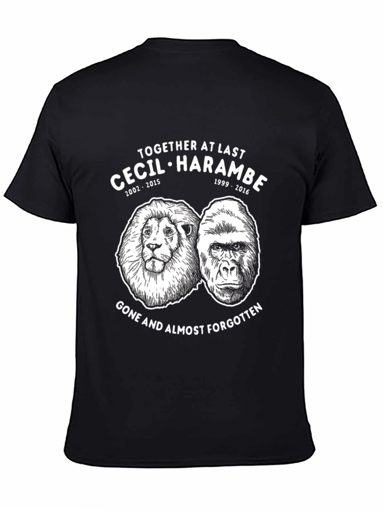 Cecil & Harambe Memorial Graphic T-Shirt