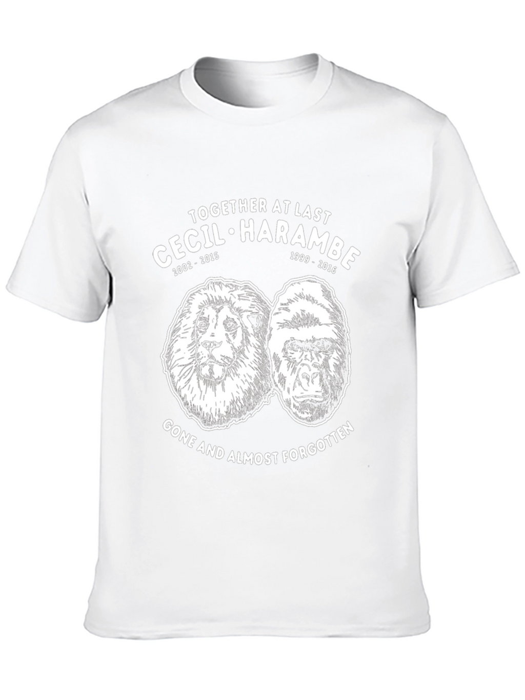Cecil & Harambe Memorial Graphic T-Shirt