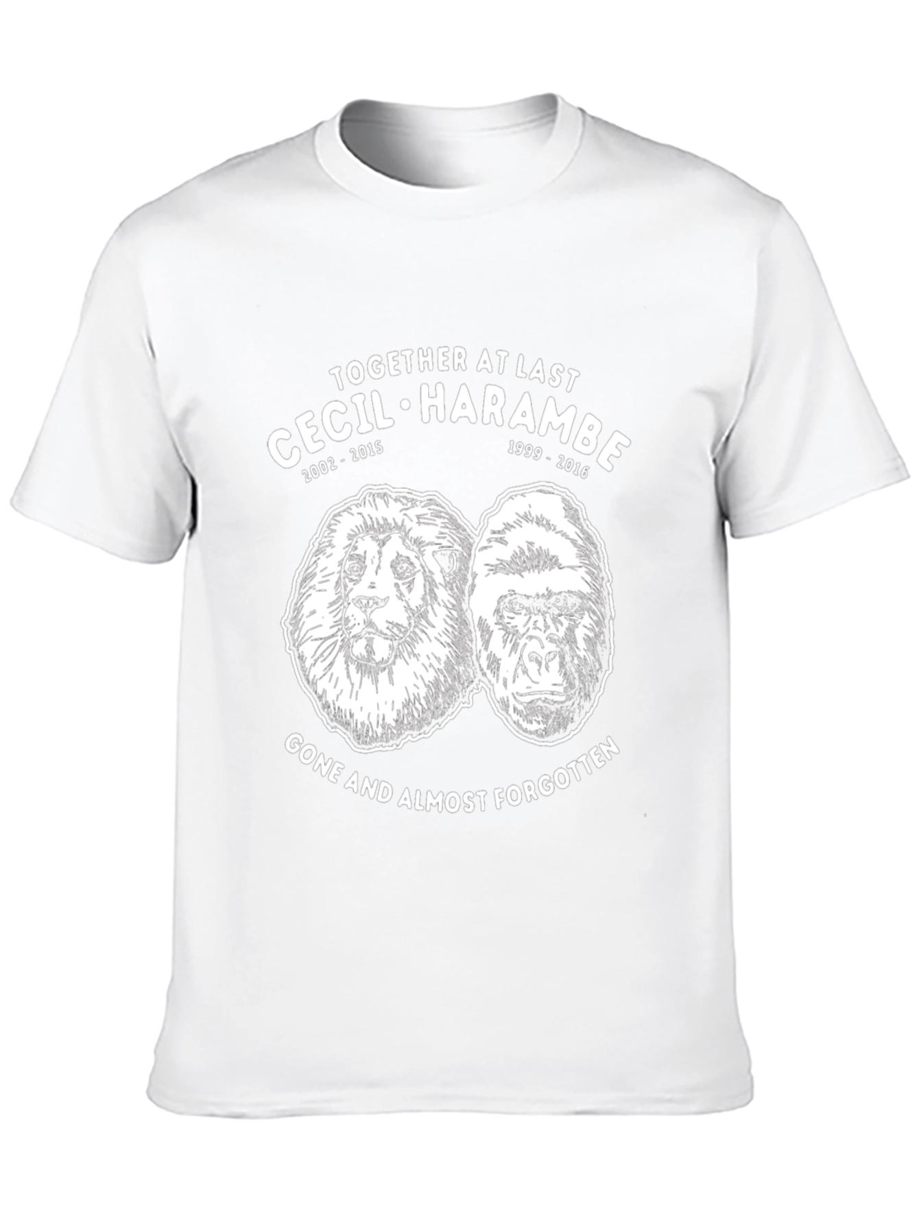 Cecil & Harambe Memorial Graphic T-Shirt