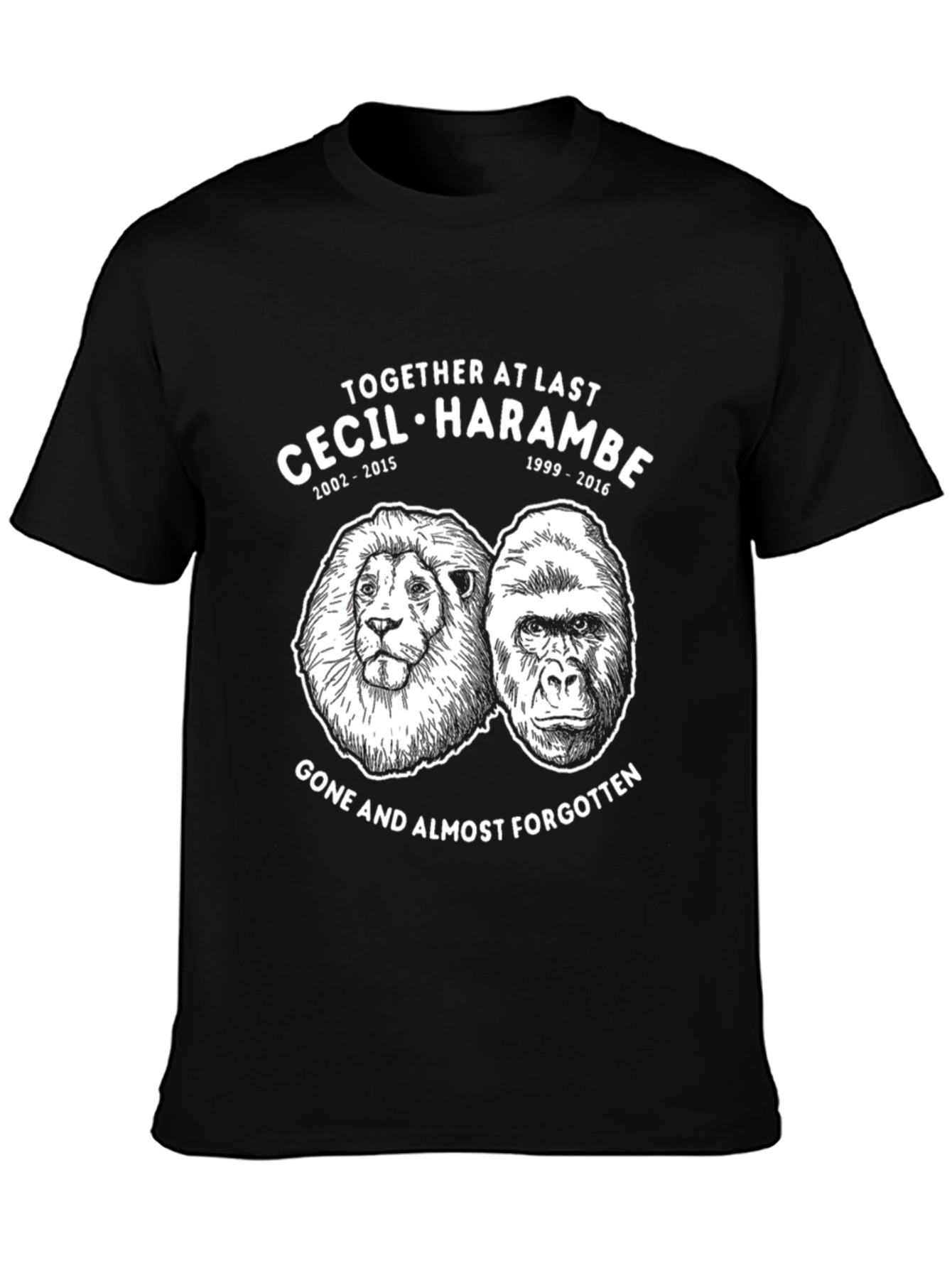 Cecil & Harambe Memorial Graphic T-Shirt