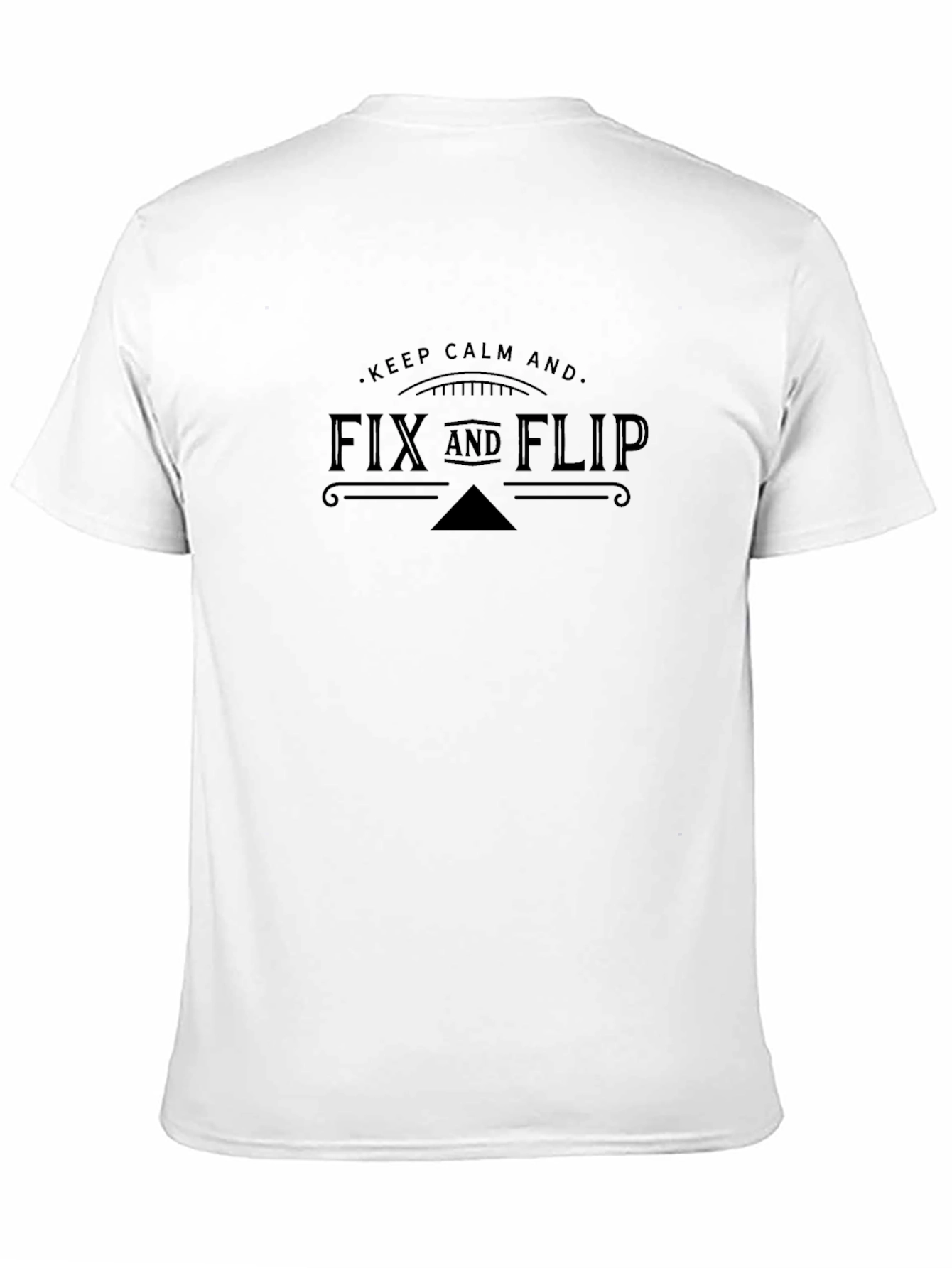 Fix and Flip Black Graphic Tee