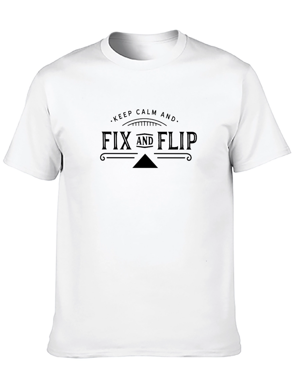 Fix and Flip Black Graphic Tee