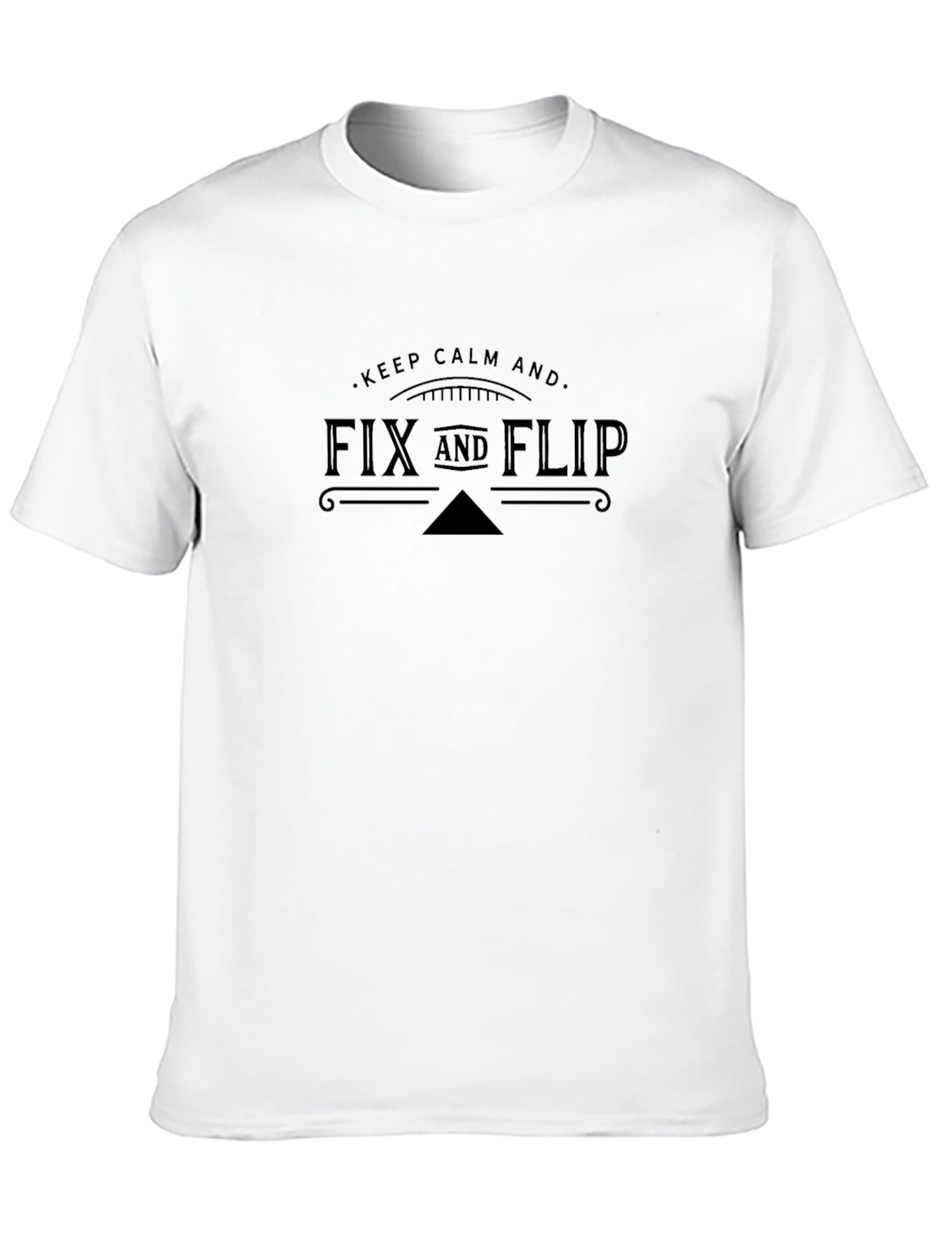 Fix and Flip Black Graphic Tee