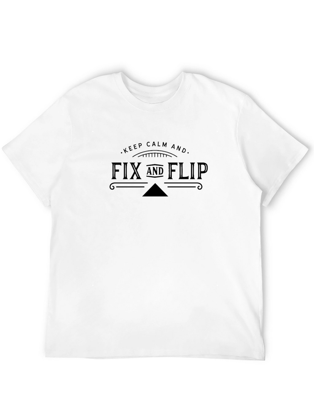 Fix and Flip Black Graphic Tee