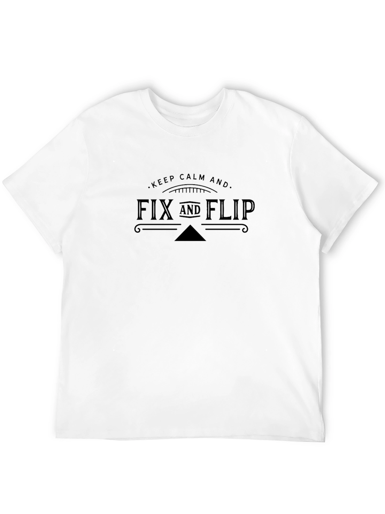 Fix and Flip Black Graphic Tee