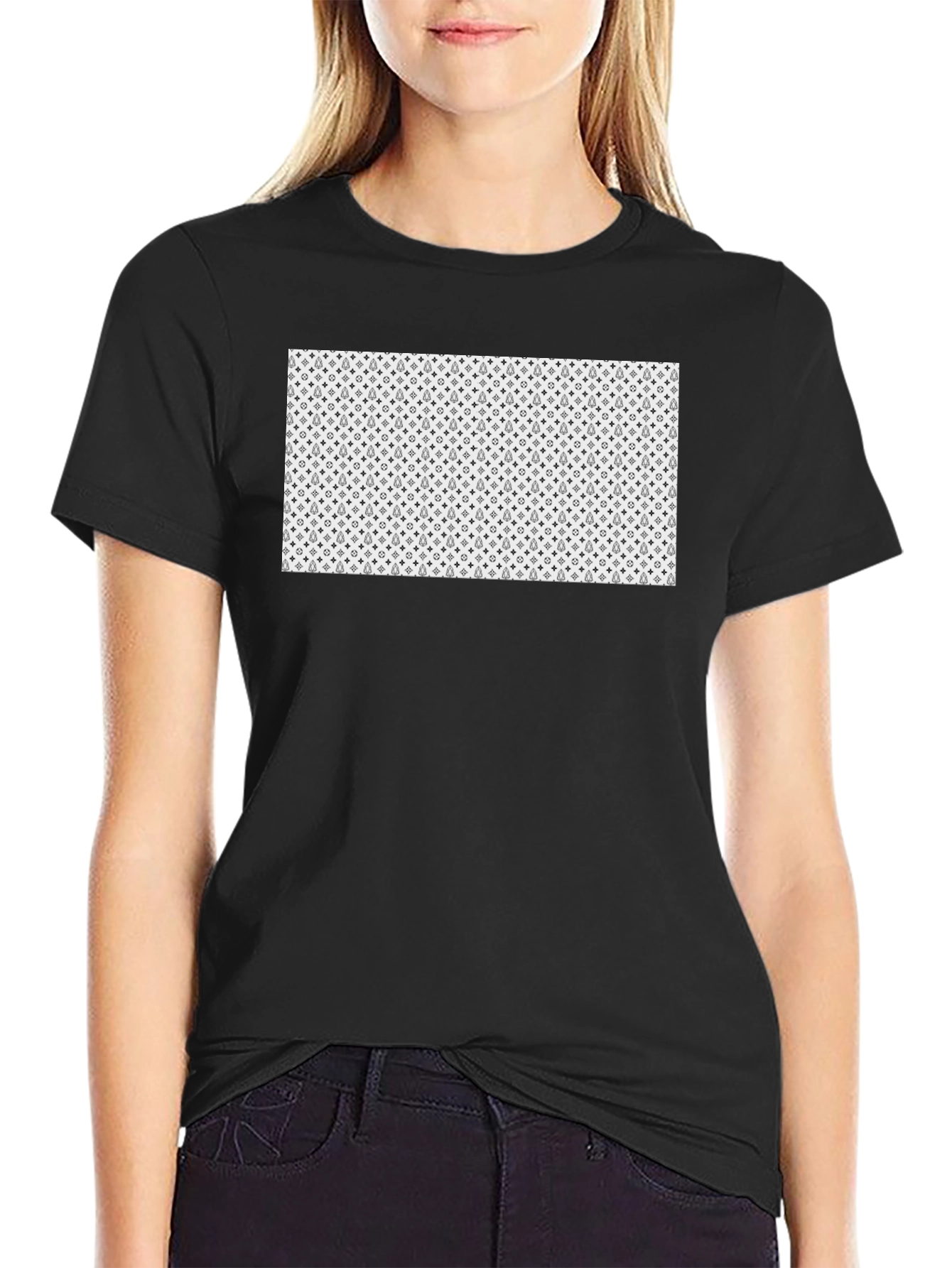 Patterned Graphic Tee - Modern Casual Style