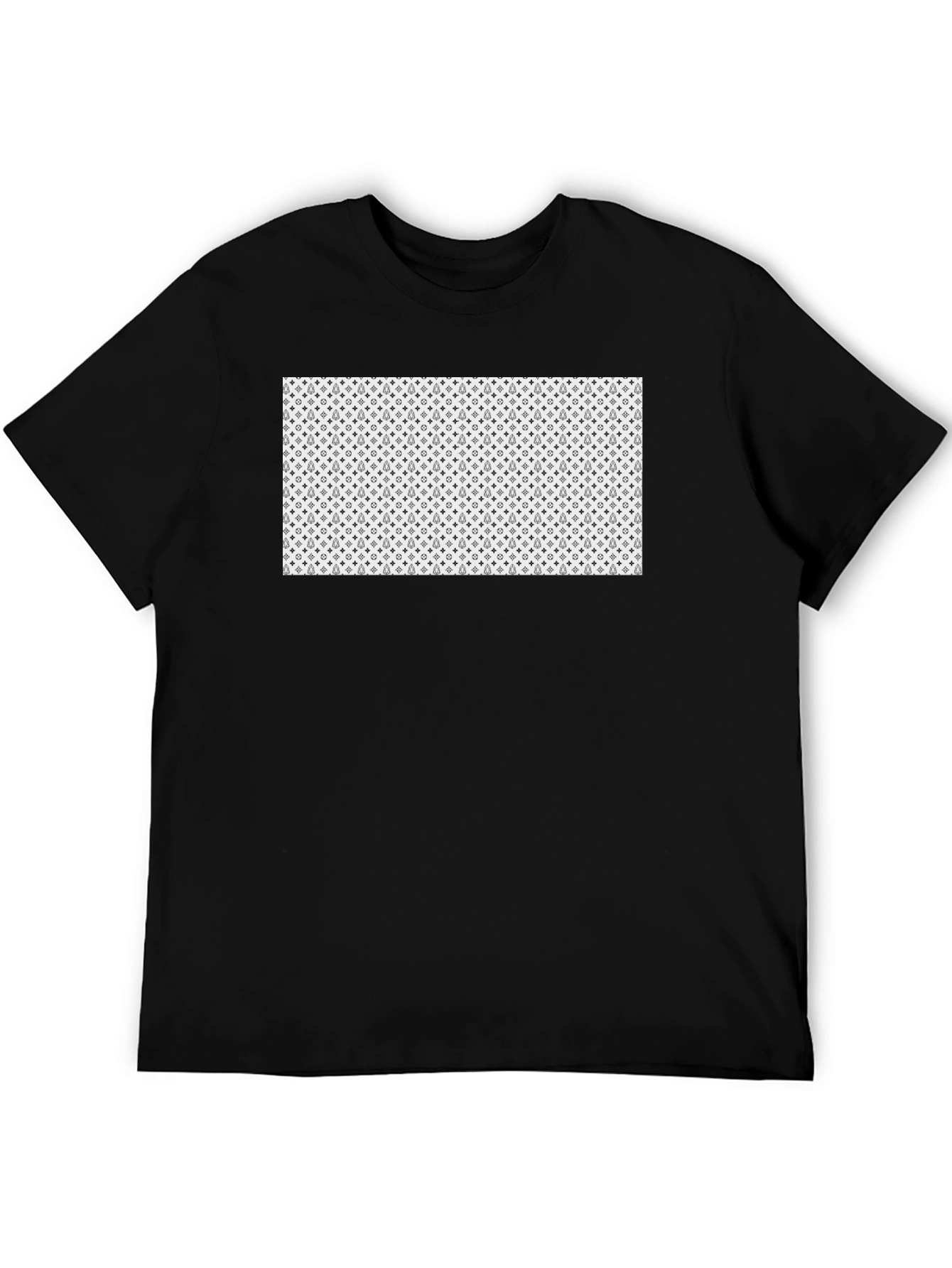 Patterned Graphic Tee - Modern Casual Style
