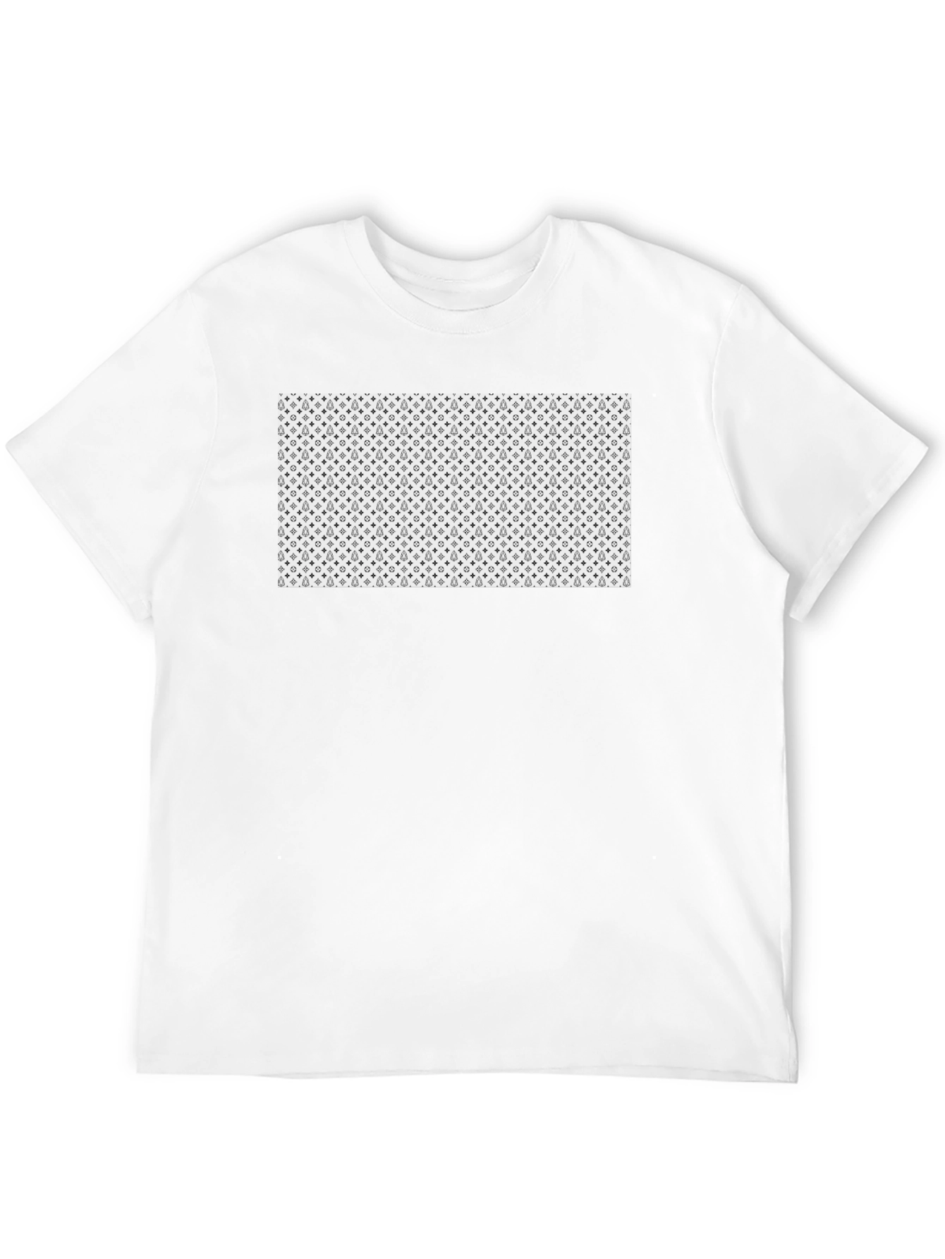 Patterned Graphic Tee - Modern Casual Style