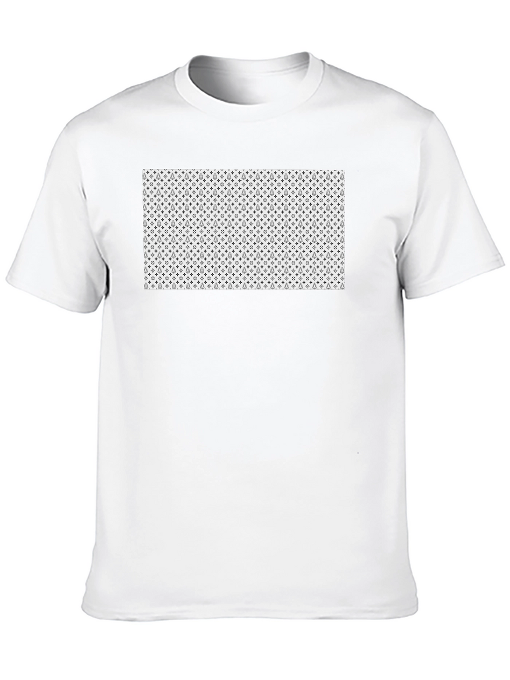 Patterned Graphic Tee - Modern Casual Style
