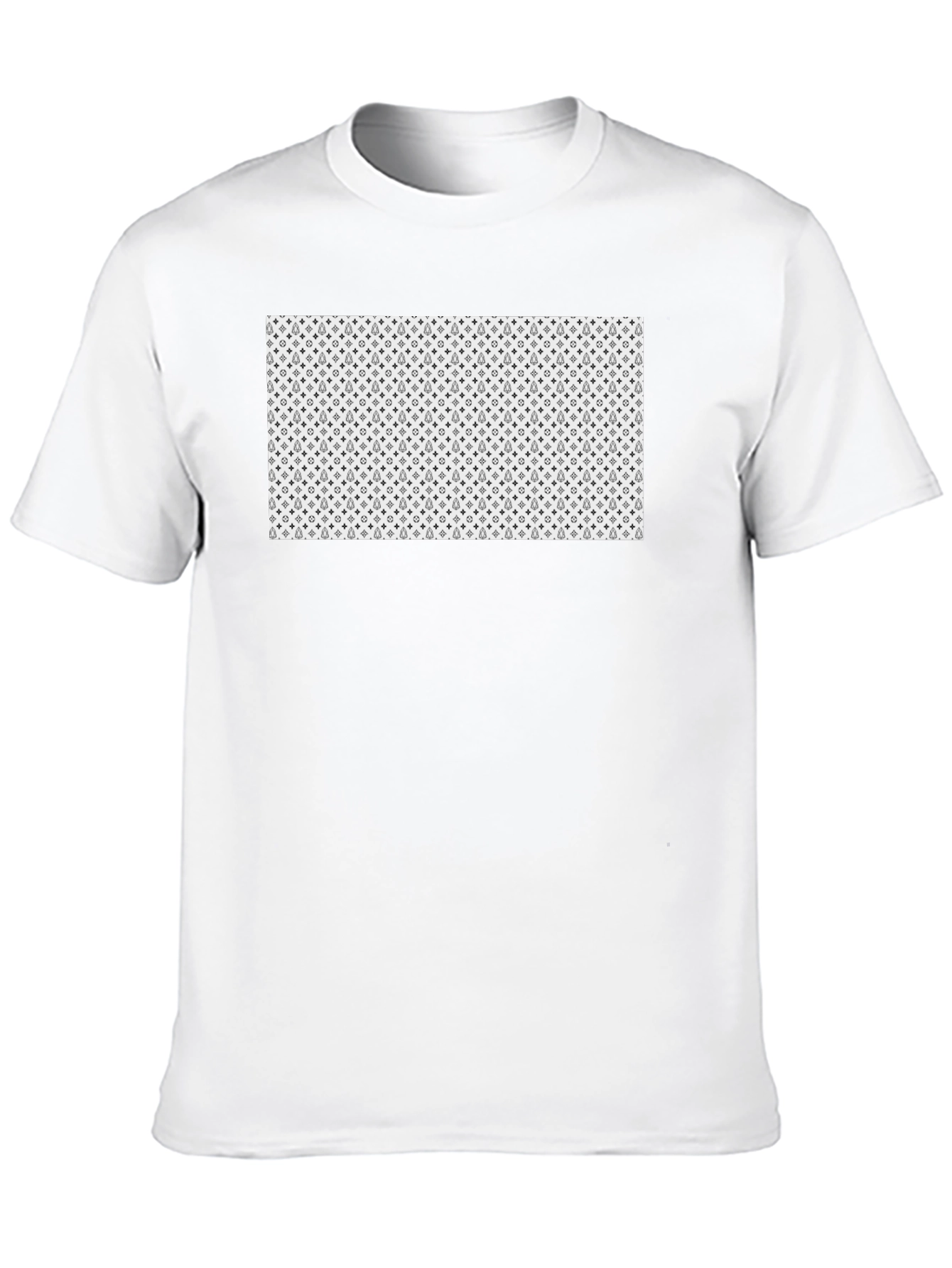 Patterned Graphic Tee - Modern Casual Style