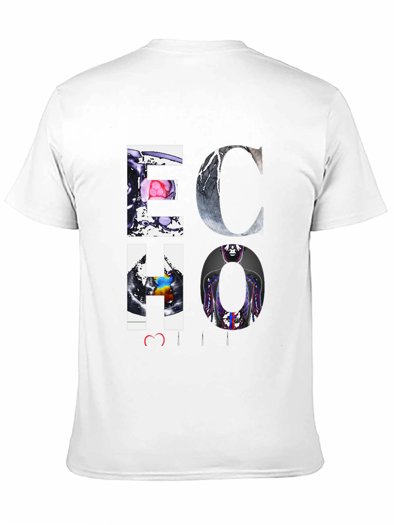 ECHO Graphic Print Tee - Medical Imaging Design