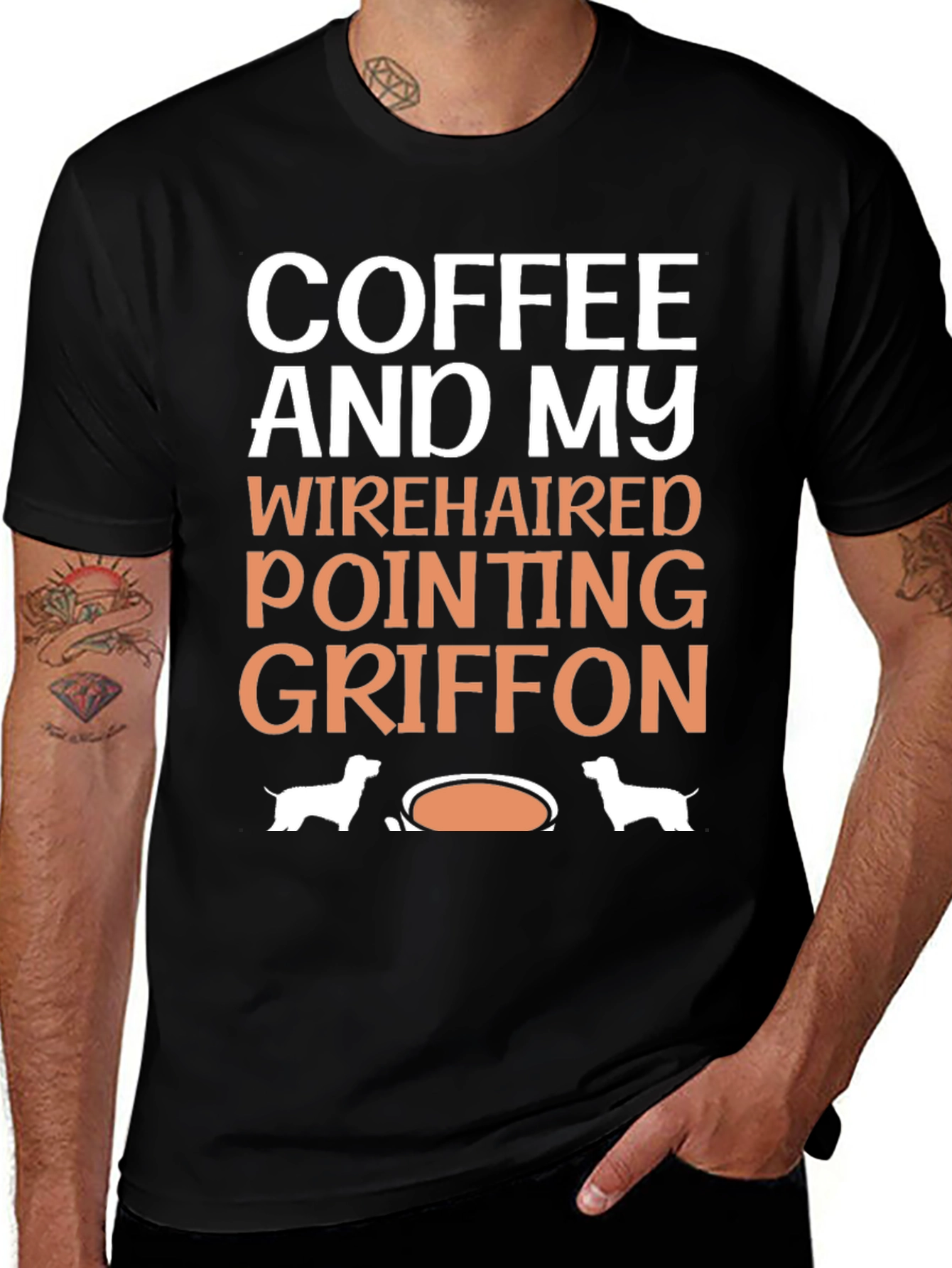 Coffee and My Wirehaired Pointing Griffon T-Shirt
