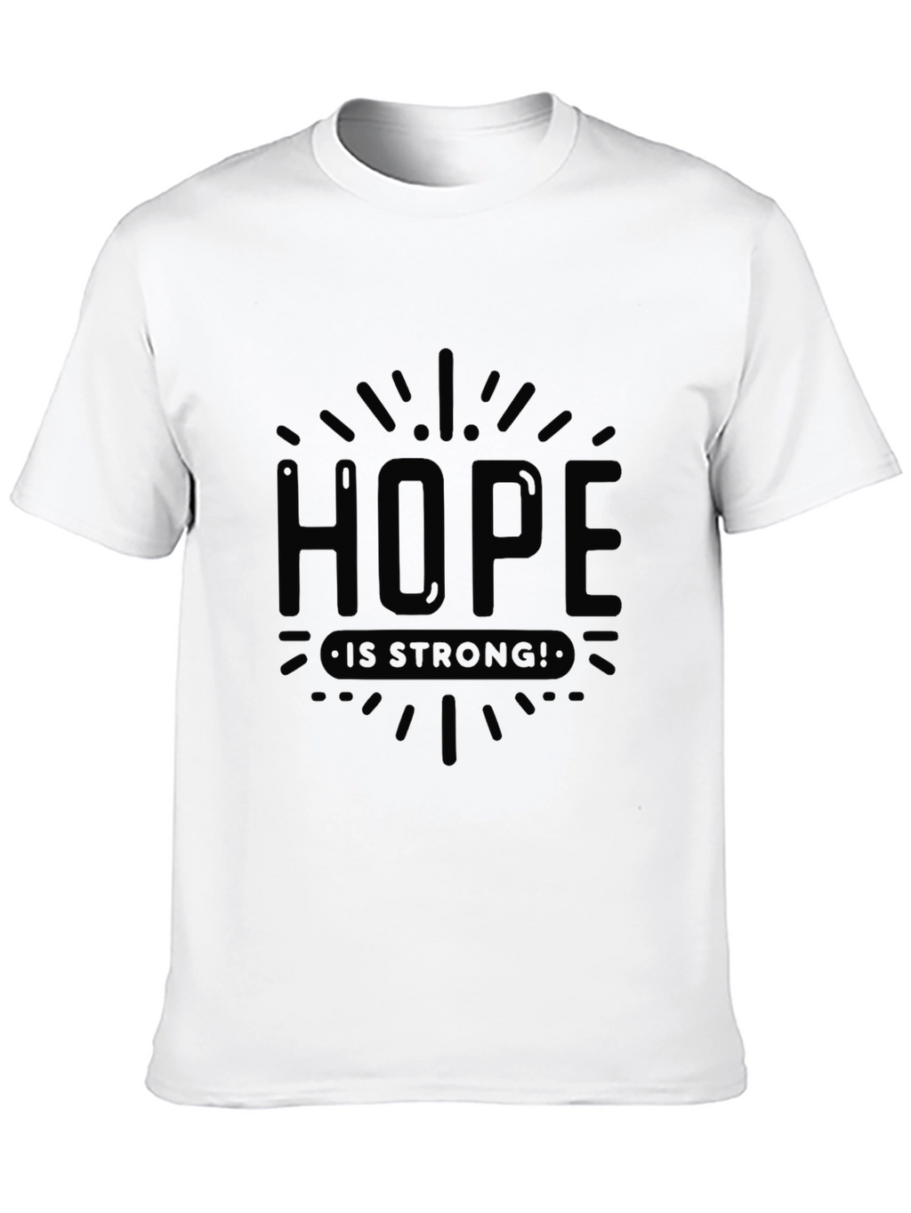 Hope is Strong Black Graphic Tee