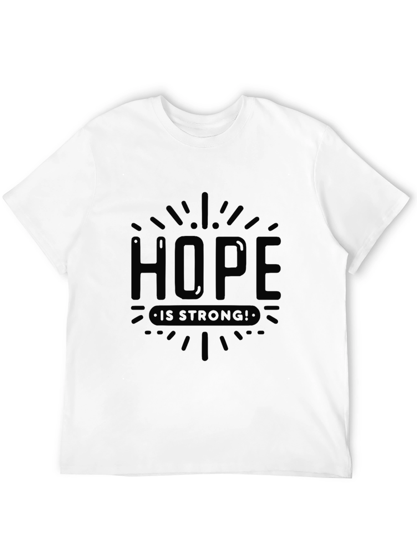 Hope is Strong Black Graphic Tee