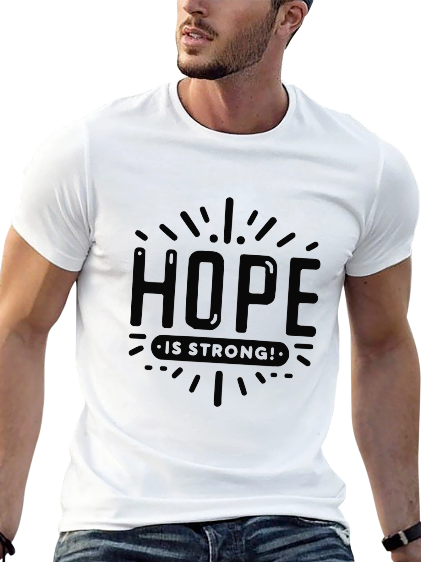 Hope is Strong Black Graphic Tee