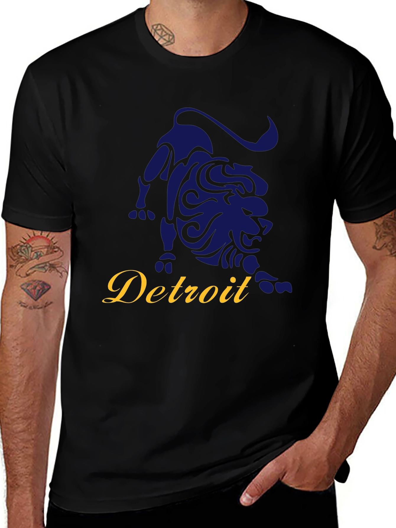 Detroit Lion Graphic T-Shirt - Stylish Urban Wear