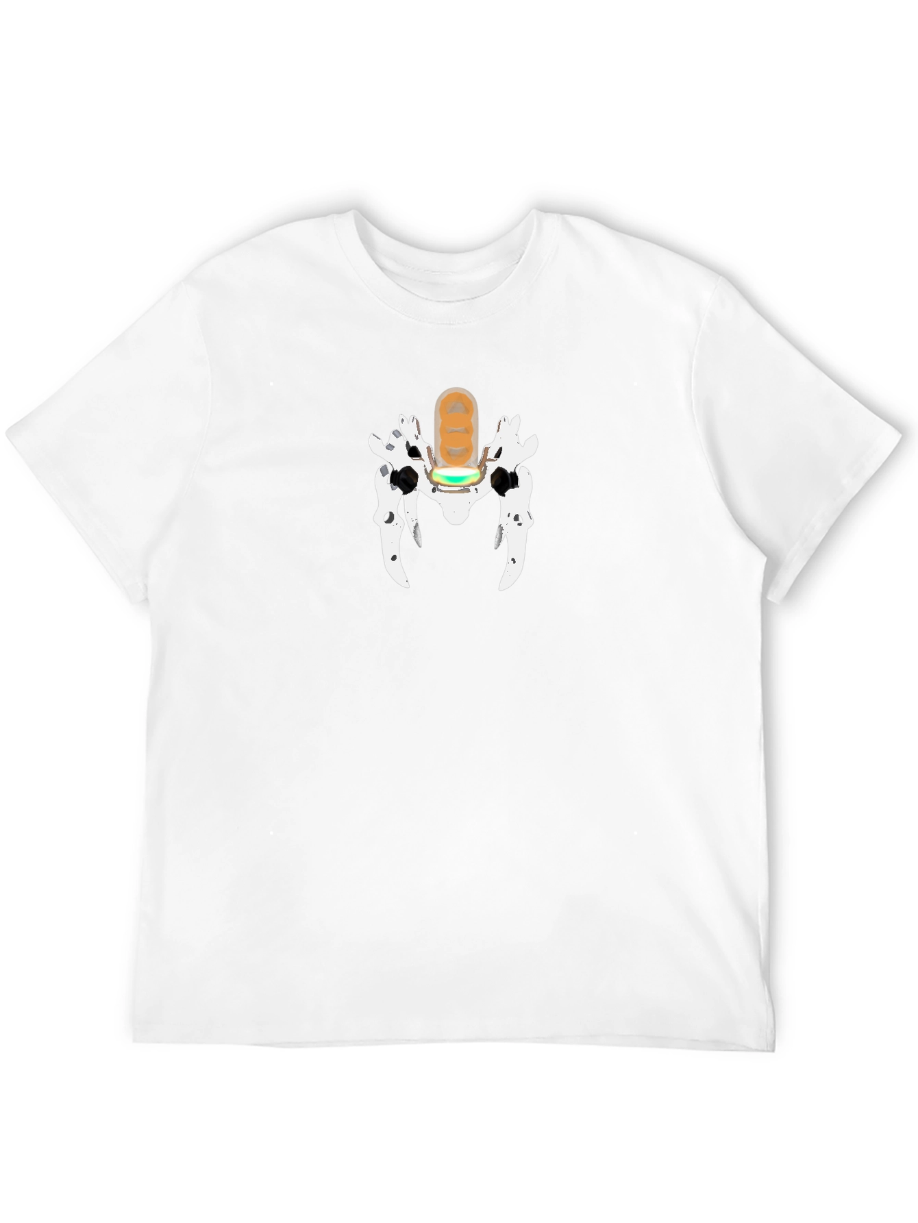 Unique Graphic Print T-Shirt - Black