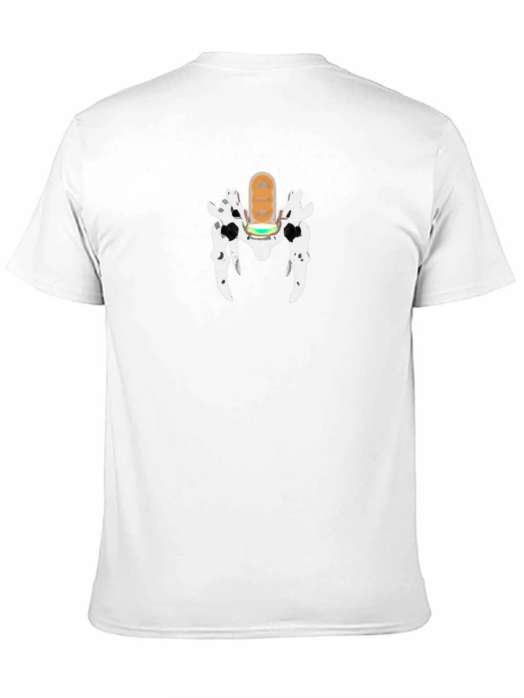 Unique Graphic Print T-Shirt - Black