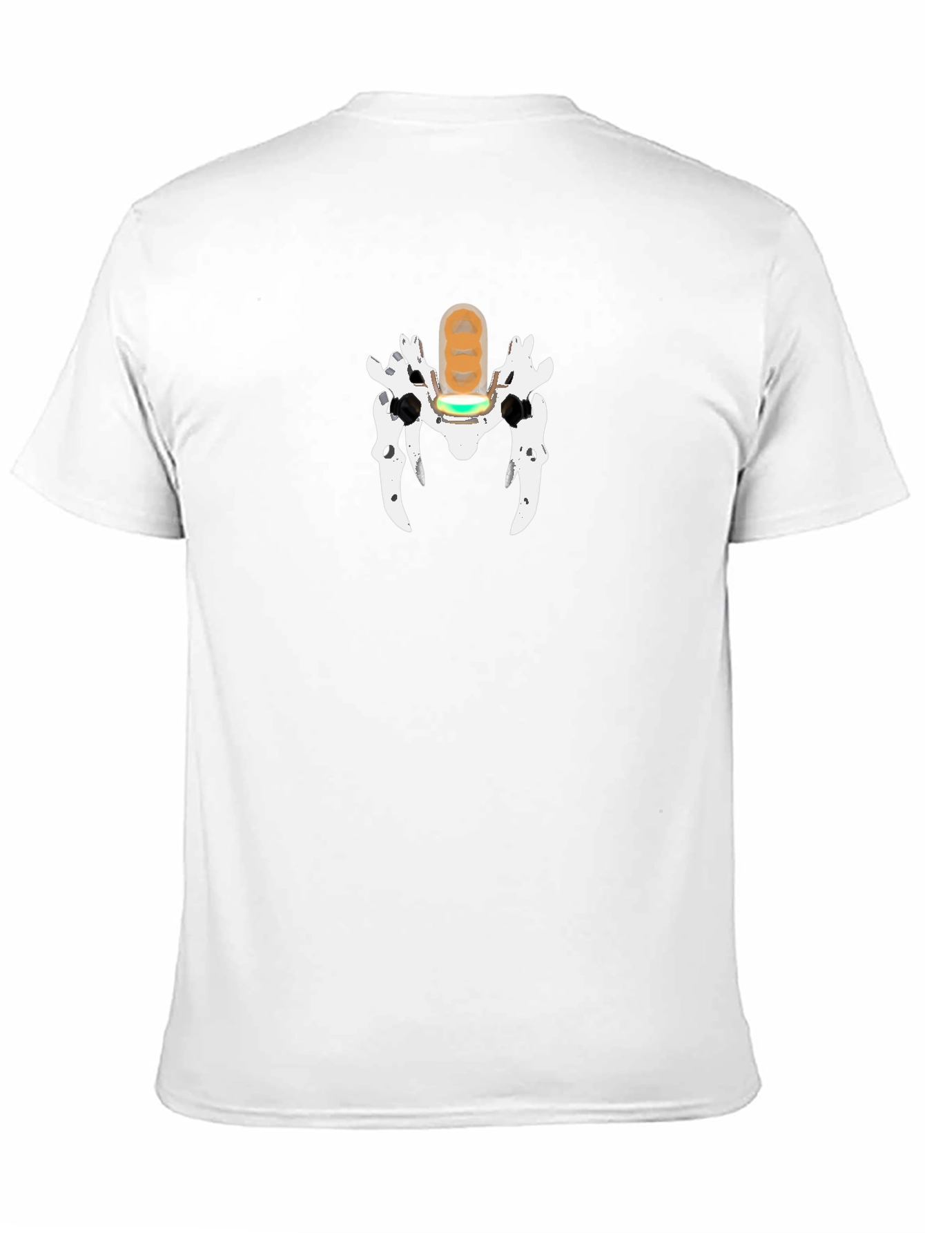 Unique Graphic Print T-Shirt - Black