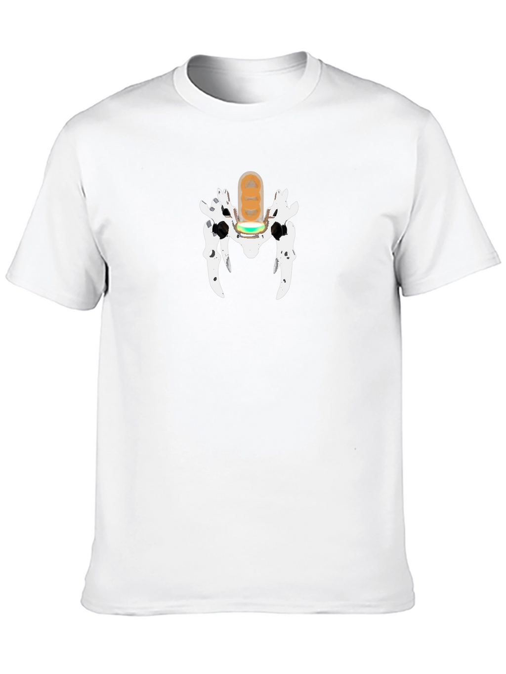 Unique Graphic Print T-Shirt - Black