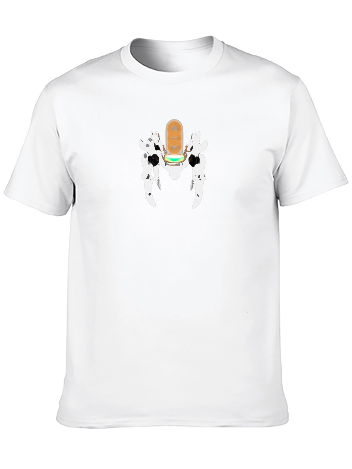 Unique Graphic Print T-Shirt - Black