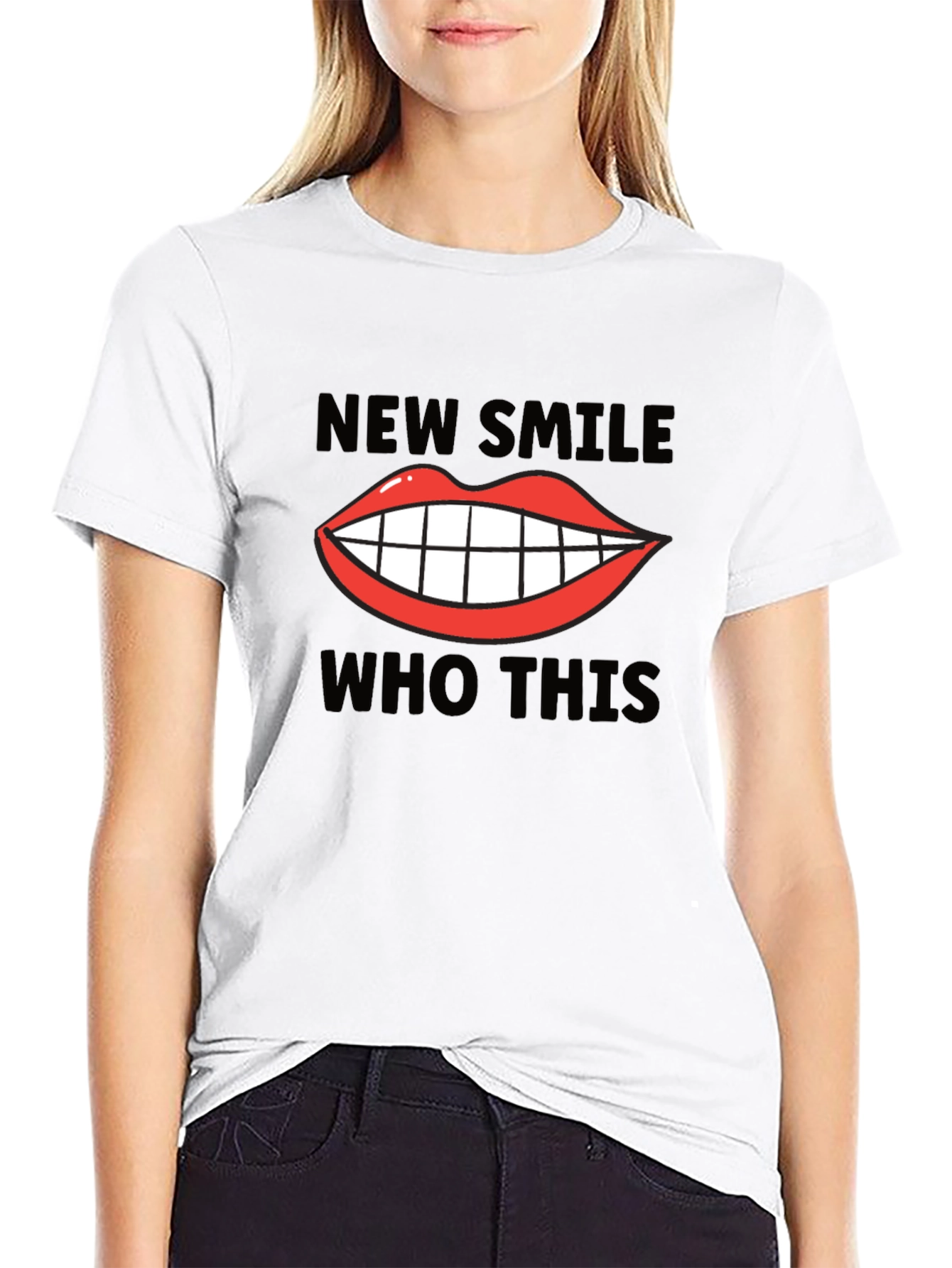 New Smile Who Dis Graphic Tee - Trendy Unisex T-Shirt