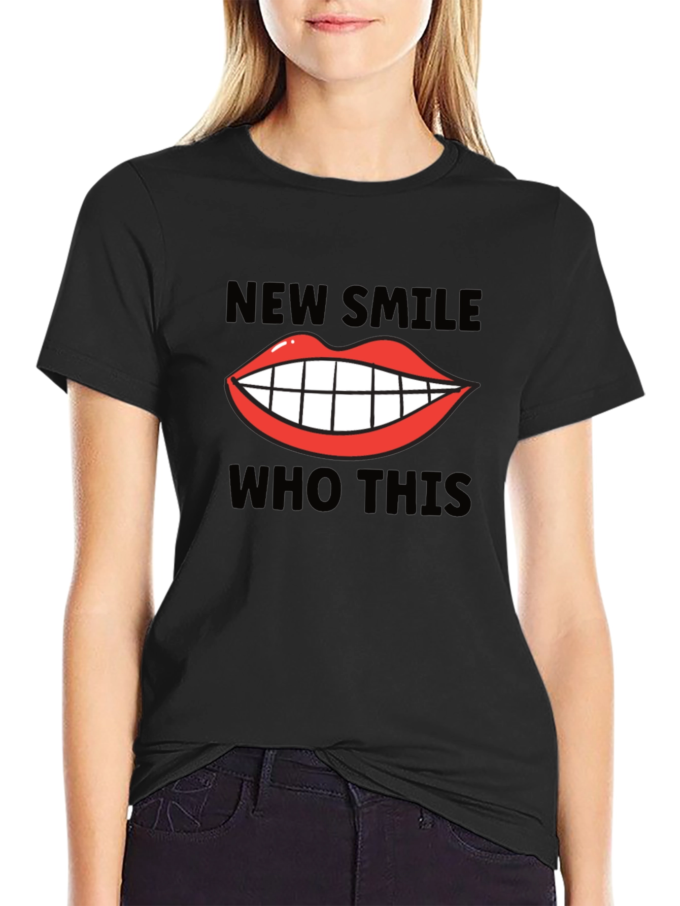 New Smile Who Dis Graphic Tee - Trendy Unisex T-Shirt