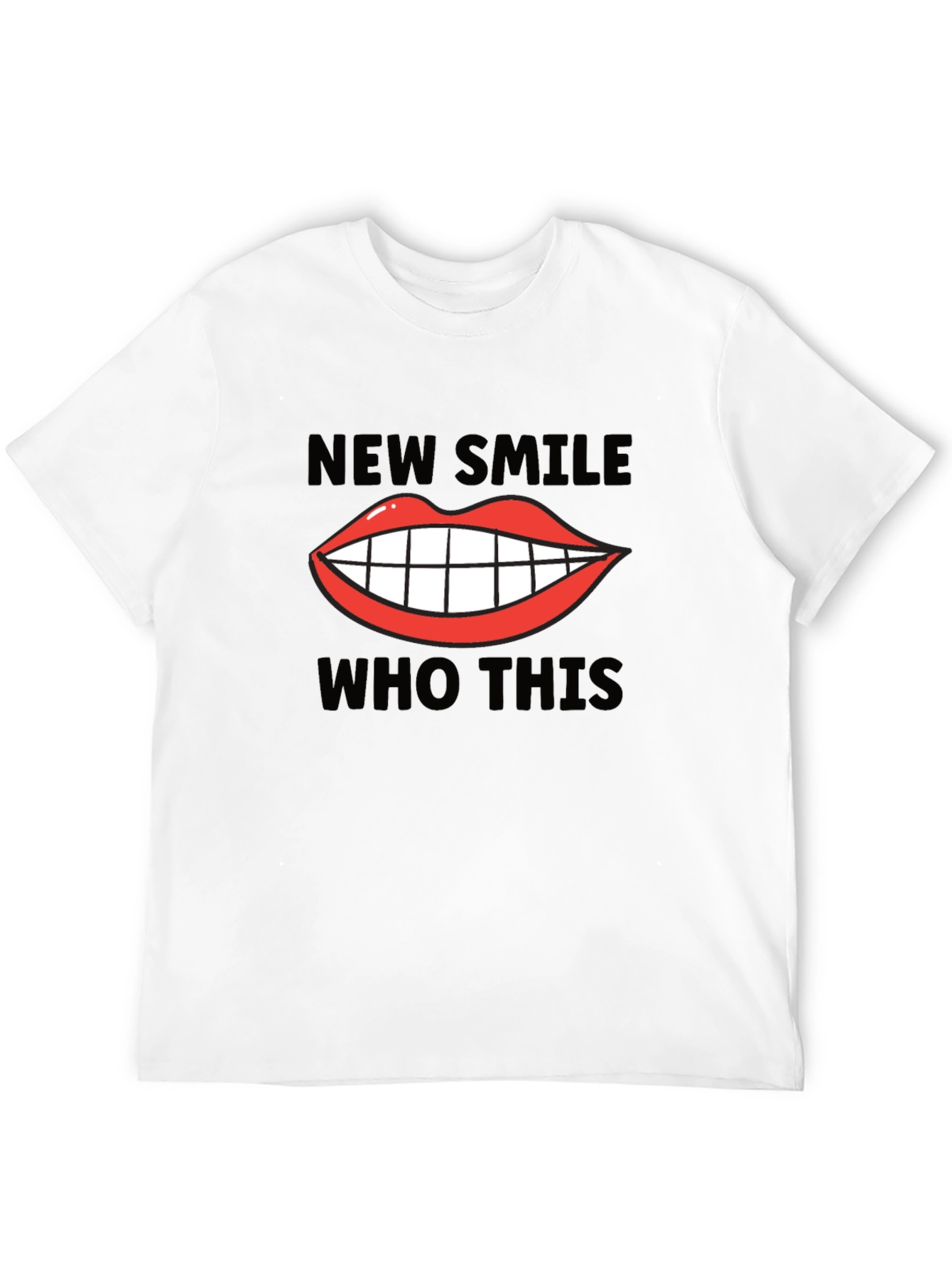 New Smile Who Dis Graphic Tee - Trendy Unisex T-Shirt
